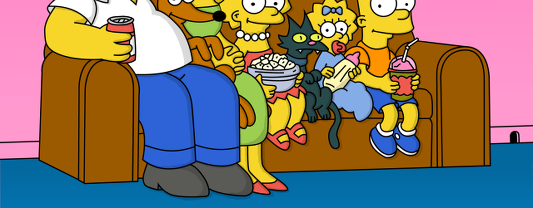 Simpsons family couch