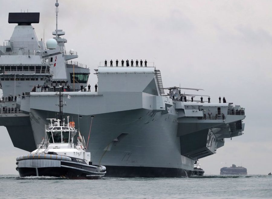 HMS Quenn Elizabeth Repulogephordozo Hadihajo Brit Haditengereszet HAJOZASHU Portsmouth3 1024x576