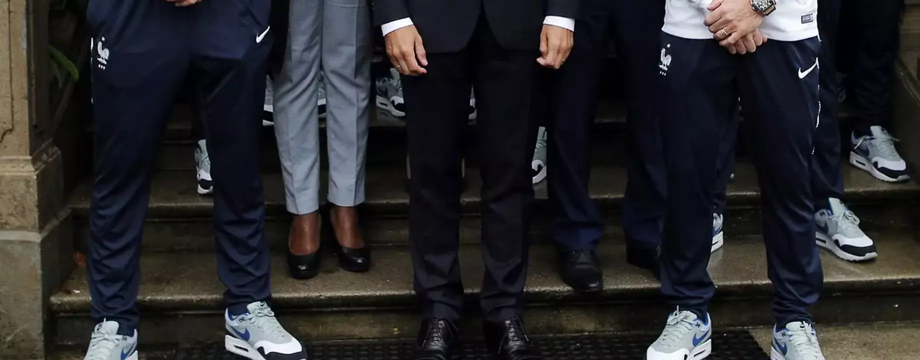 Macron és a vállogatott