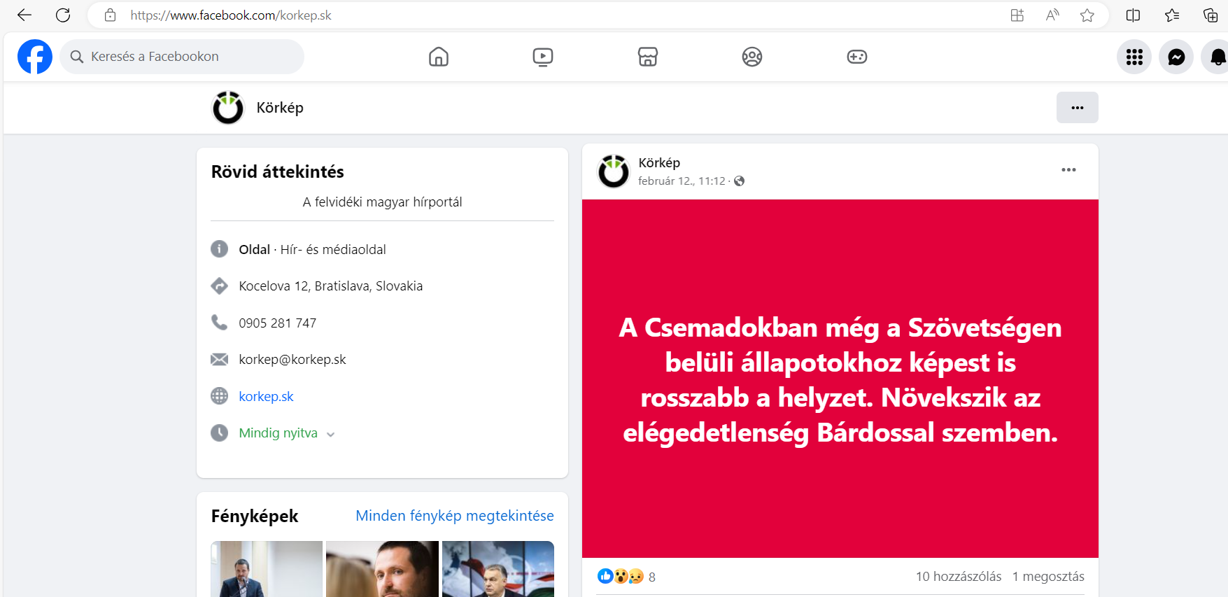 Csemadok Körkép harc