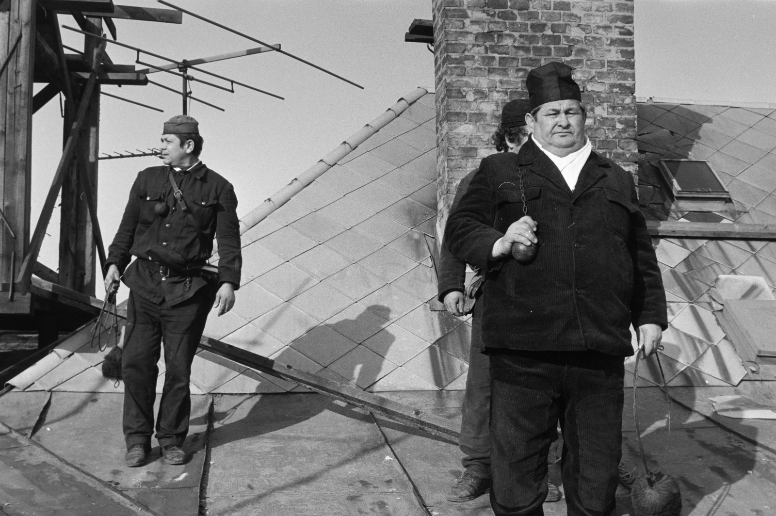 Fővárosi kéményseprők 1983 ból Kép forrása Fortepan Kanyó Béla