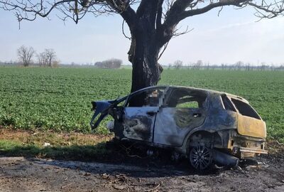 1775129080 policia hlada svedkov tragickej nehody pri dolnej krupej po naraze do stromu vozidlo vzplanulo vodic v nom zahynul