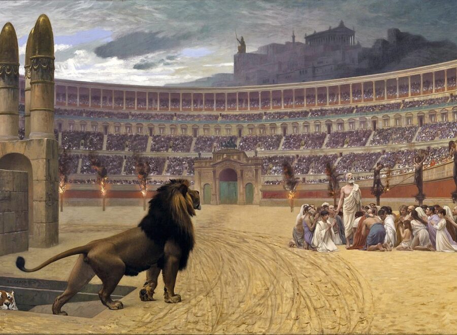 1280px Jean Léon Gérôme The Christian Martyrs Last Prayer Walters 37113