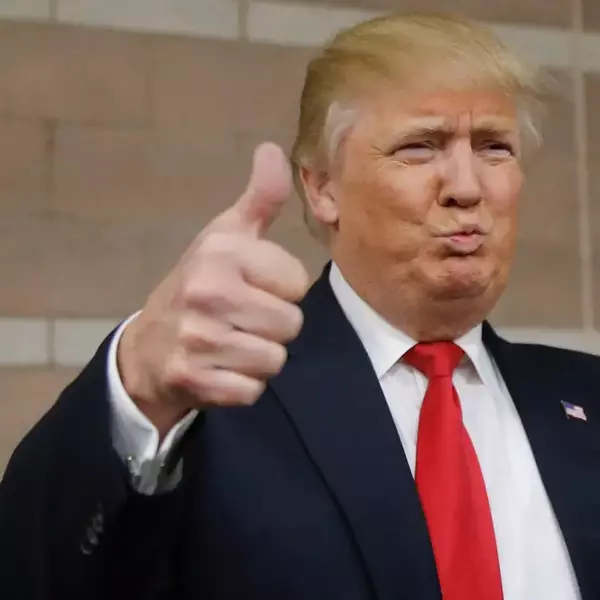 Trump thumbs up