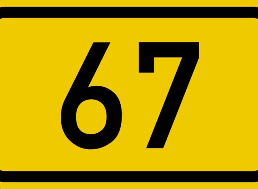 Bundesstraße 67 number svg