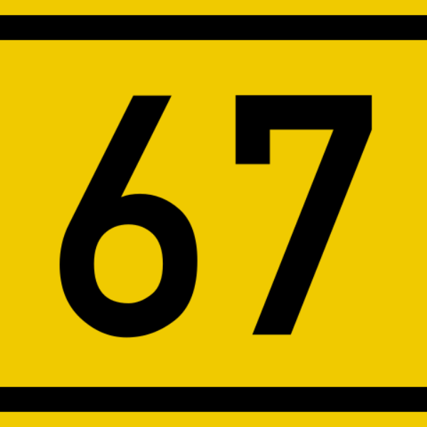 Bundesstraße 67 number svg