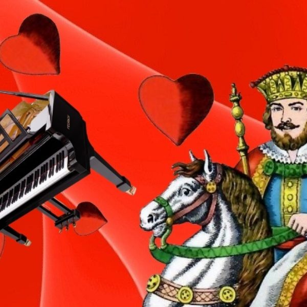 Piros király zongora
