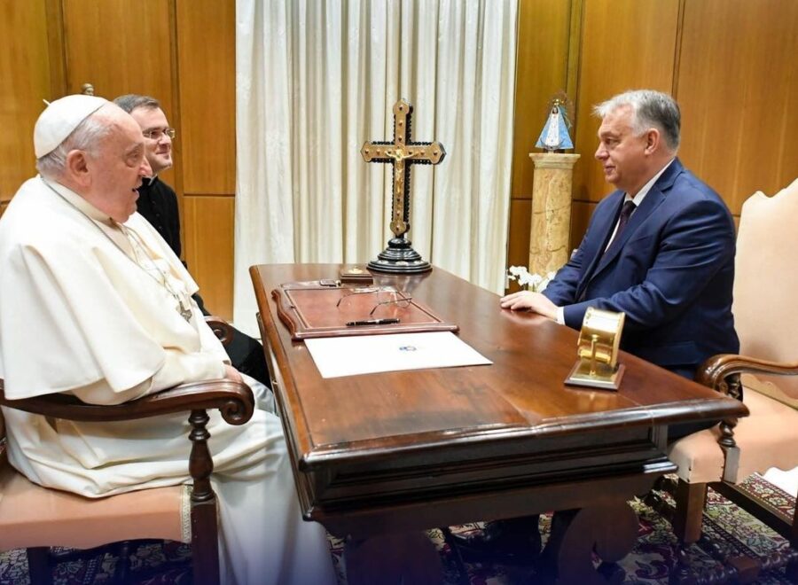 Orbán és a pápa