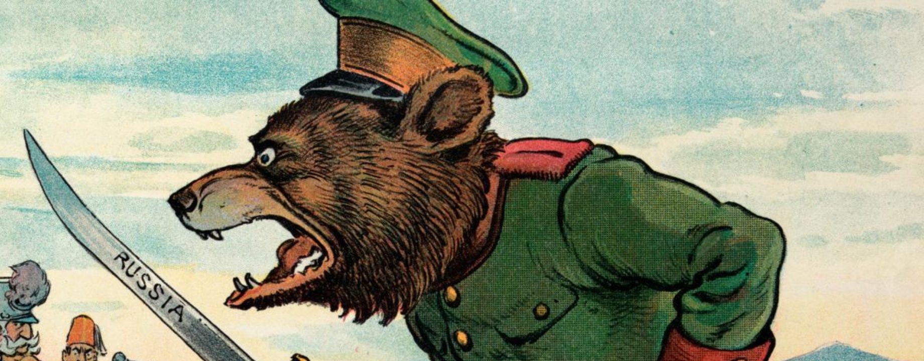 A 1901 political cartoon of the Russian bear thetimes