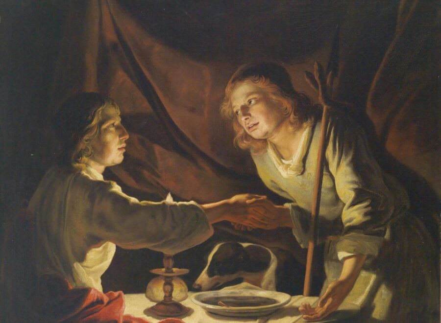 Matthias Stomer Esau and Jacob Meister Drucke 785147