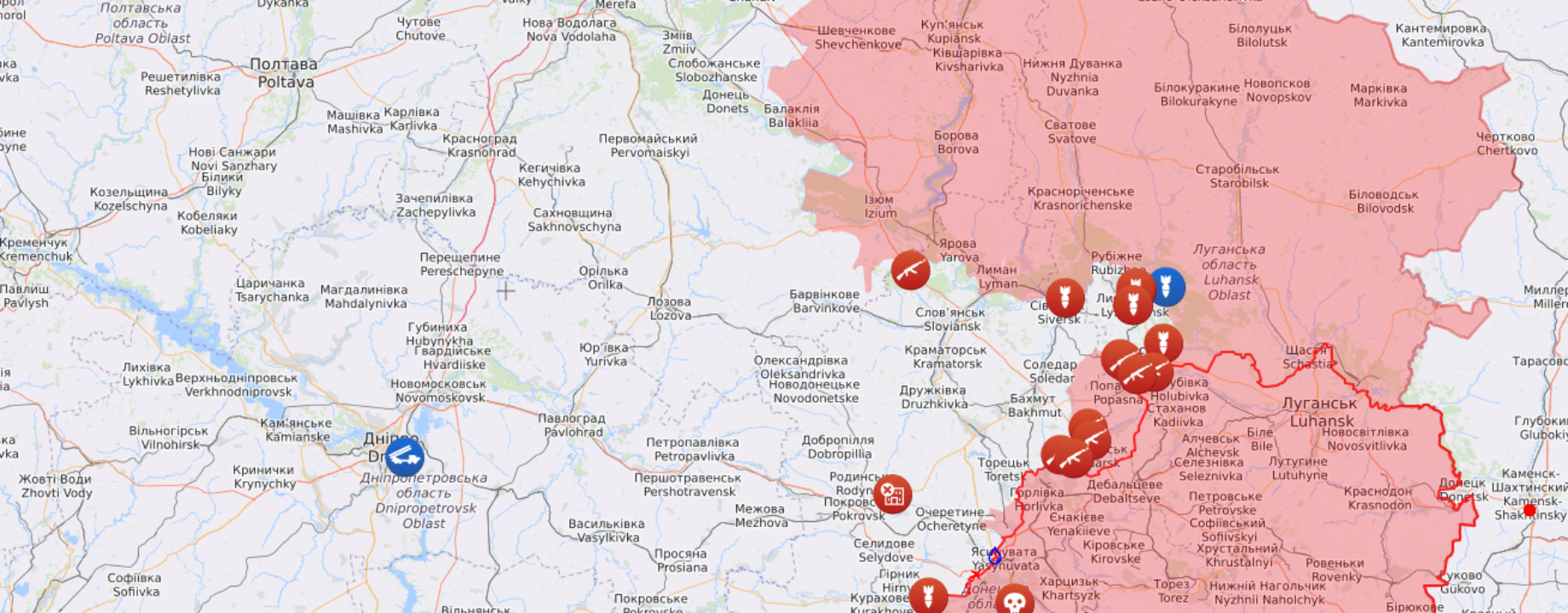 Screenshot 2022 06 13 at 12 46 05 Ukraine Interactive map Ukraine Latest news on live map liveuamap com