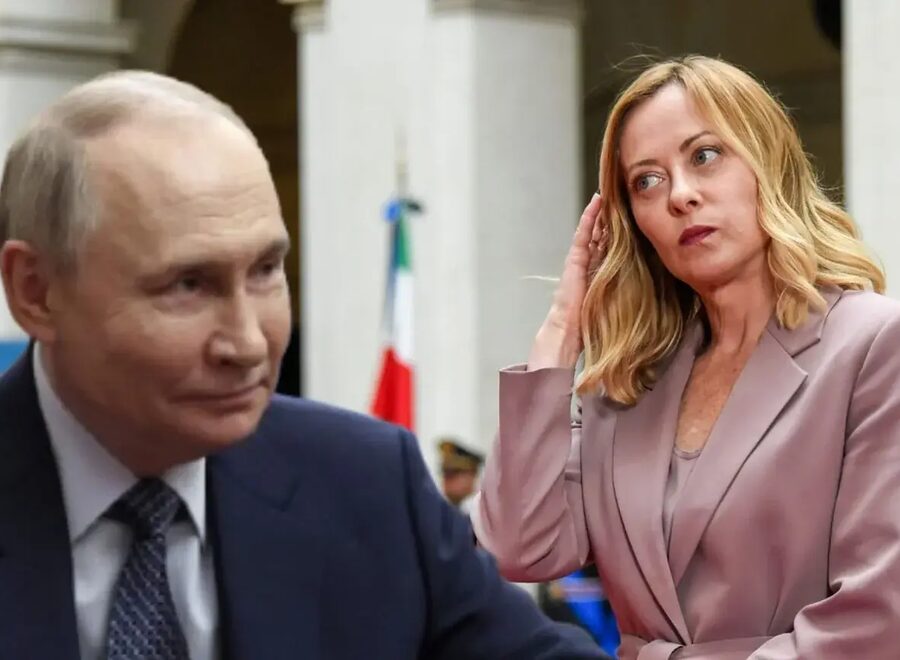 Ucraina Giorgia Meloni e Vladimir Putin 1536x864