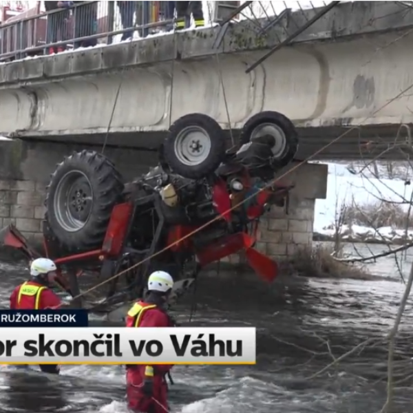 Screenshot 2023 02 02 at 13 42 15 Pri Ružomberku spadol traktor do rieky vodič potreboval ošetrenie