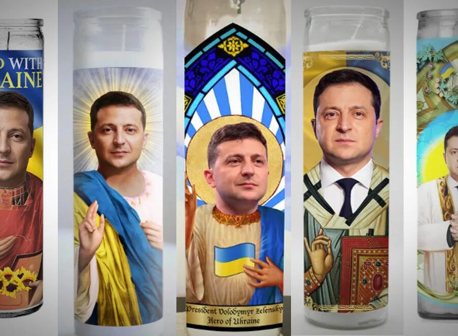 Selenskyj now available worldwide as a Jesus replacement on prayer