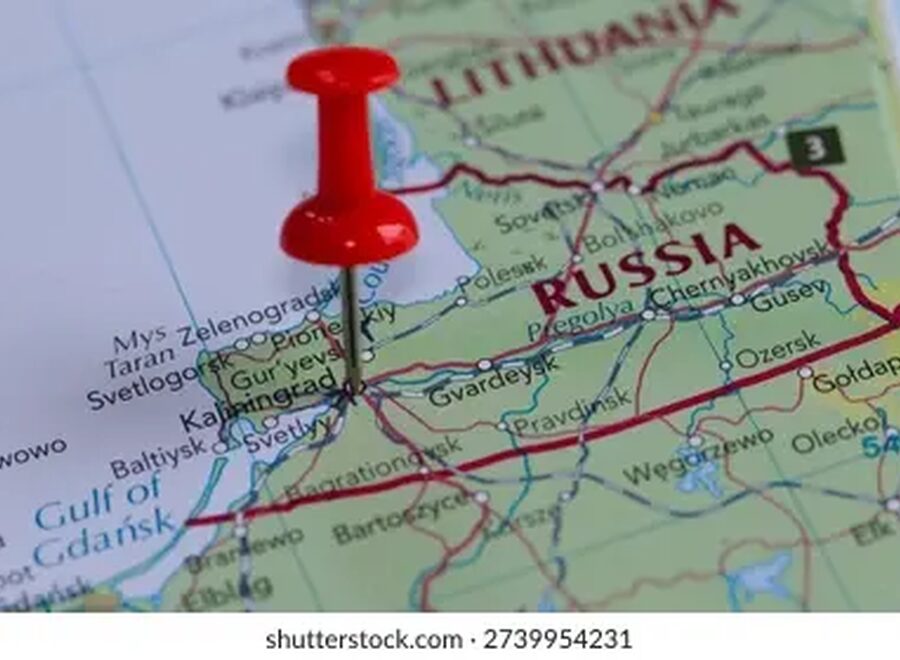 Map kaliningrad region part russia 260nw 2739954231