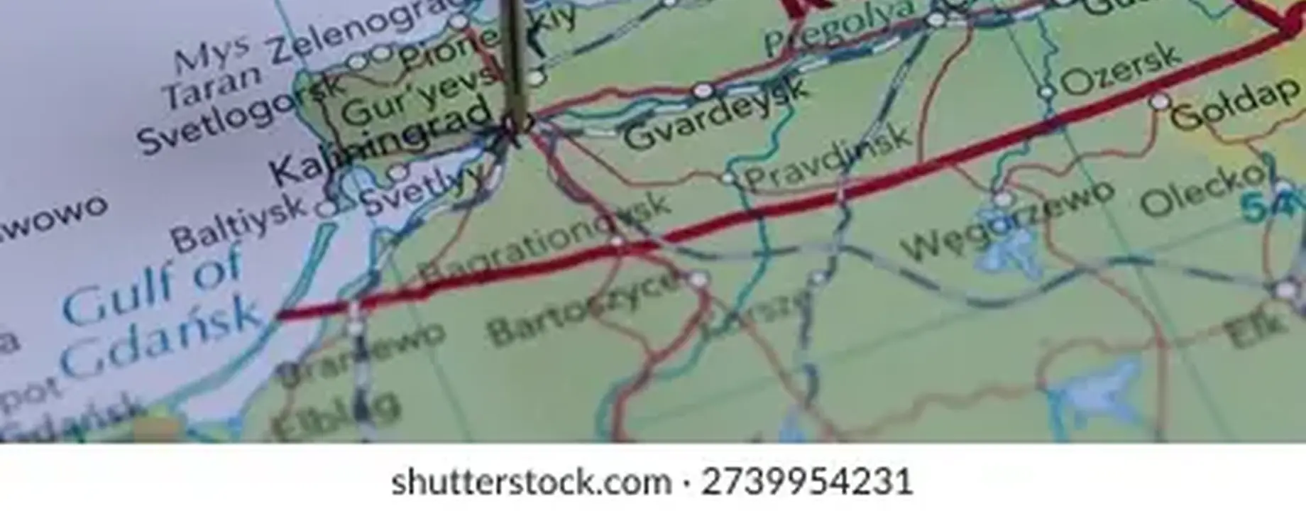 Map kaliningrad region part russia 260nw 2739954231