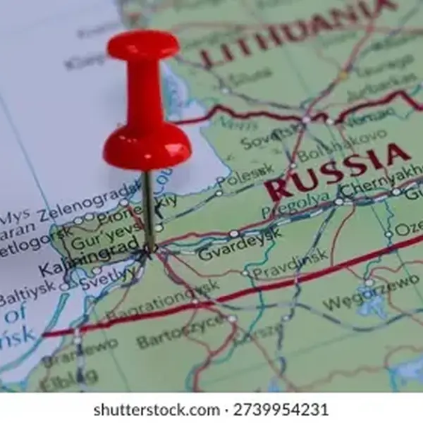 Map kaliningrad region part russia 260nw 2739954231