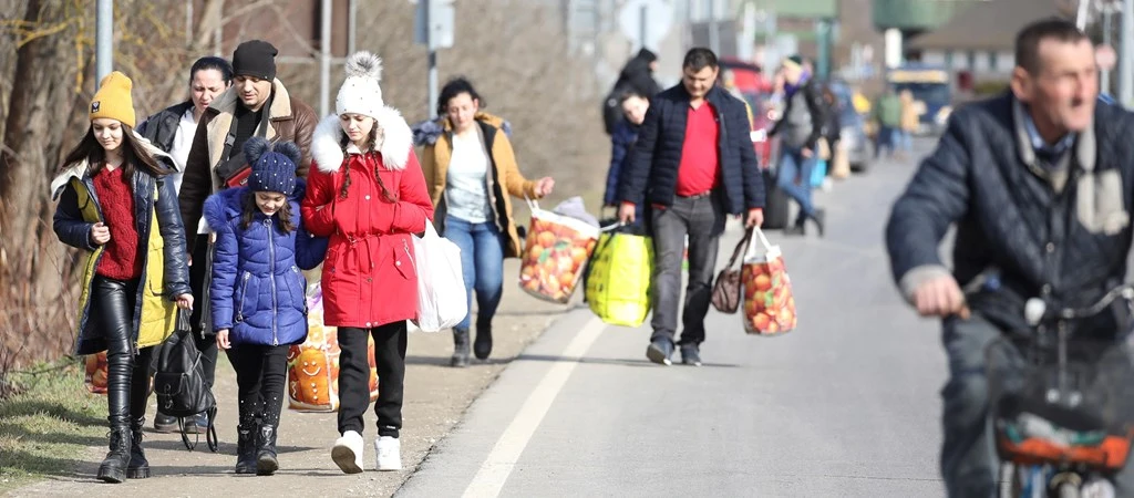Ukrajnából menekültek