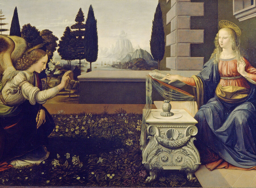 Leonardo da Vinci Annunciazione Google Art Project