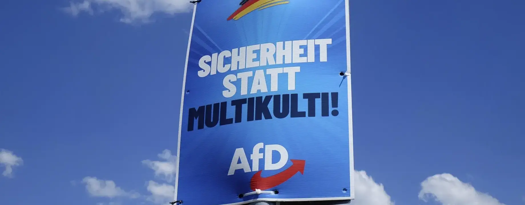 Ein wahlplakat der afd im mai