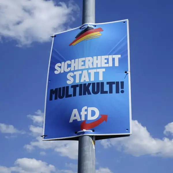 Ein wahlplakat der afd im mai