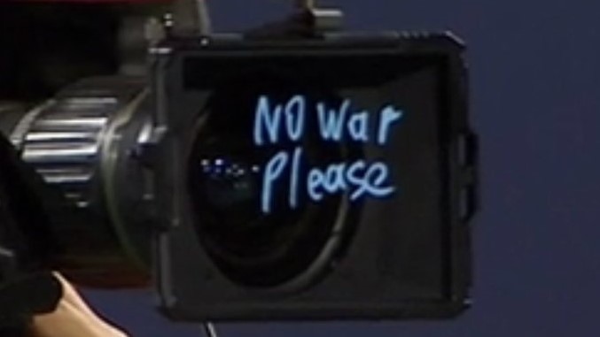 No war please