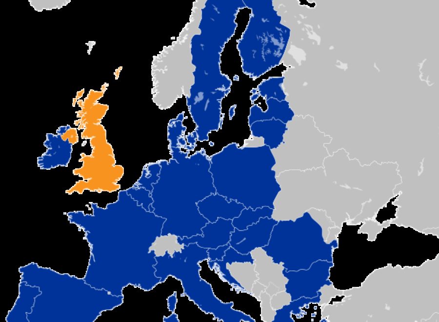 Location map of the United Kingdom and the European Union svg