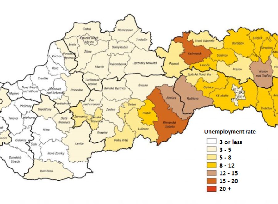 Map slovakia economy