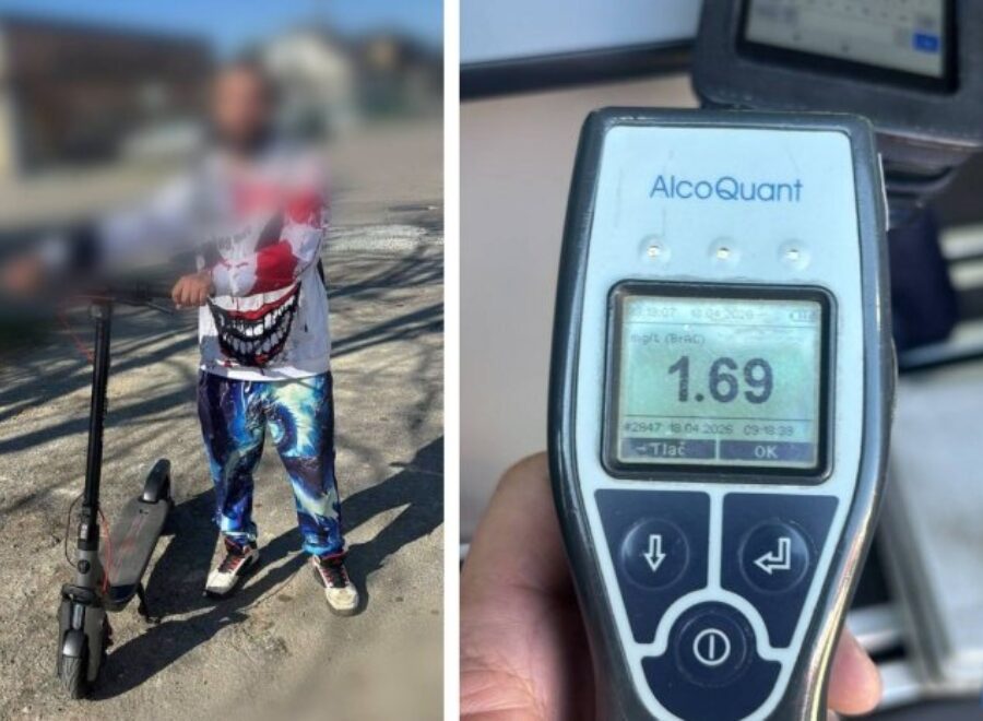 Opity kolobezkar kosice policia