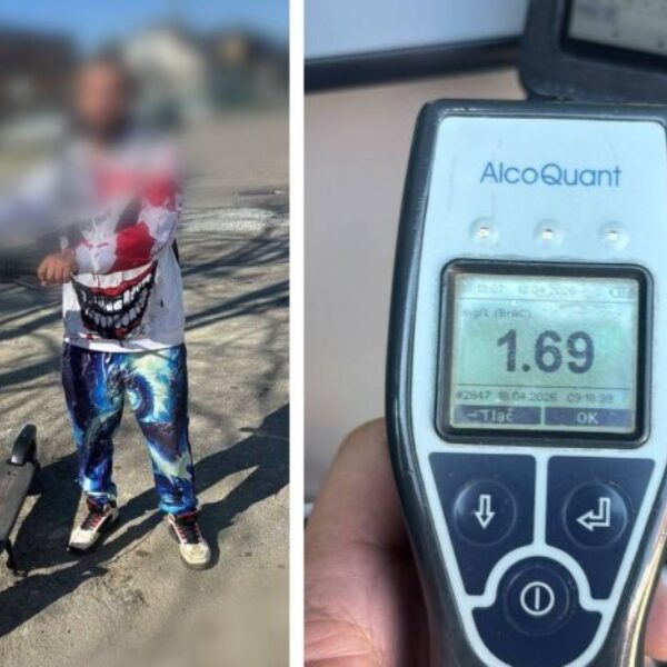 Opity kolobezkar kosice policia