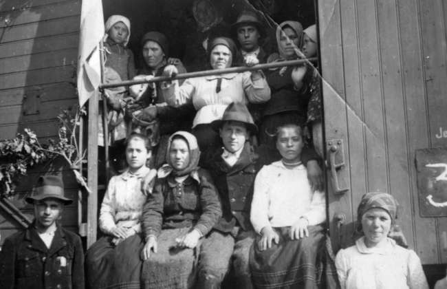 Fortepan felvidékről kitelepített magyarok