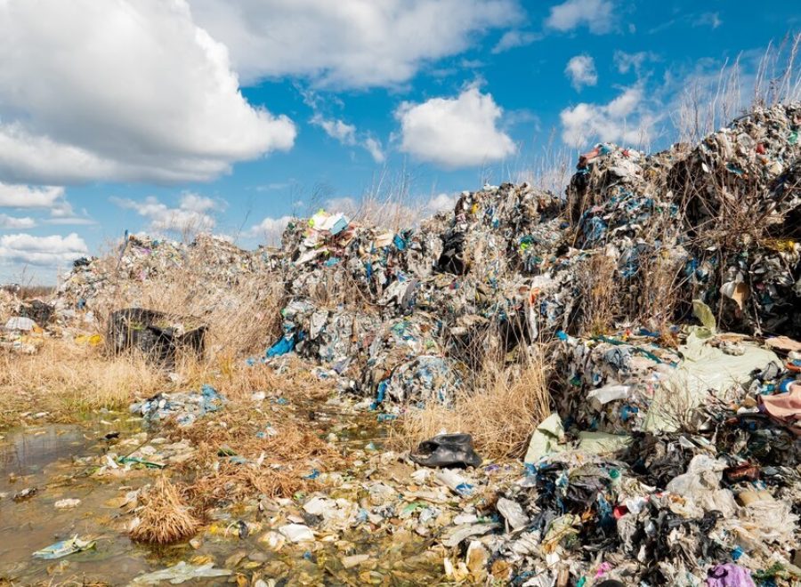 Illegal plastic dump toxic plastic exported from germany is collected empty quarries poland is recycled 87910 13612
