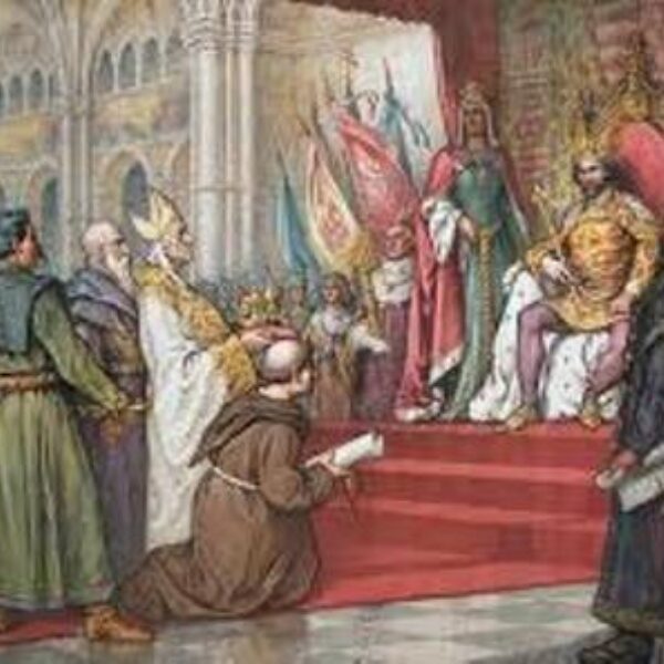 Nagy Lajos elfogadja a lengyel koronát Kép forrása kronika ro