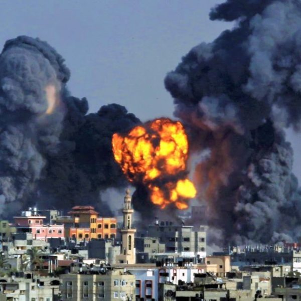 042721 In this July 22 2014 file photo smoke and fire from a devastating Israeli airstrike rise over Gaza City during the holy month of Ramadan AP Photo Hatem Moussa 1280x640