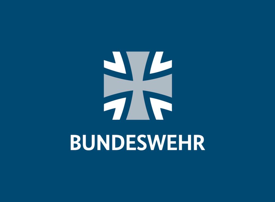 Bw logo auf blau
