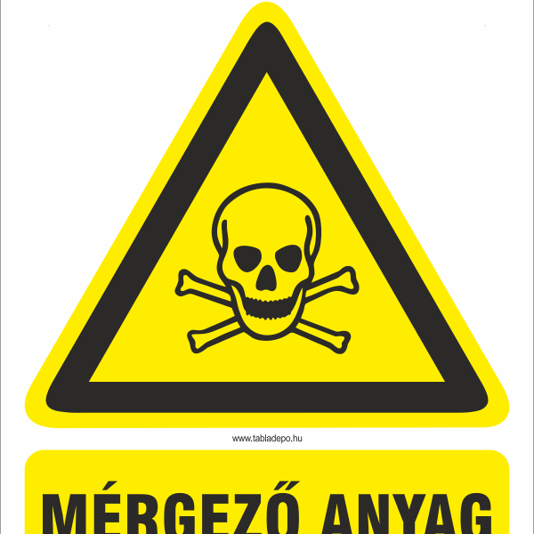TDS86603 mergezo anyag toxic material iso7010 w016
