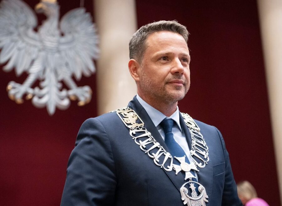 Z30950583 AMP Rafal Trzaskowski po zaprzysiezeniu na druga kaden